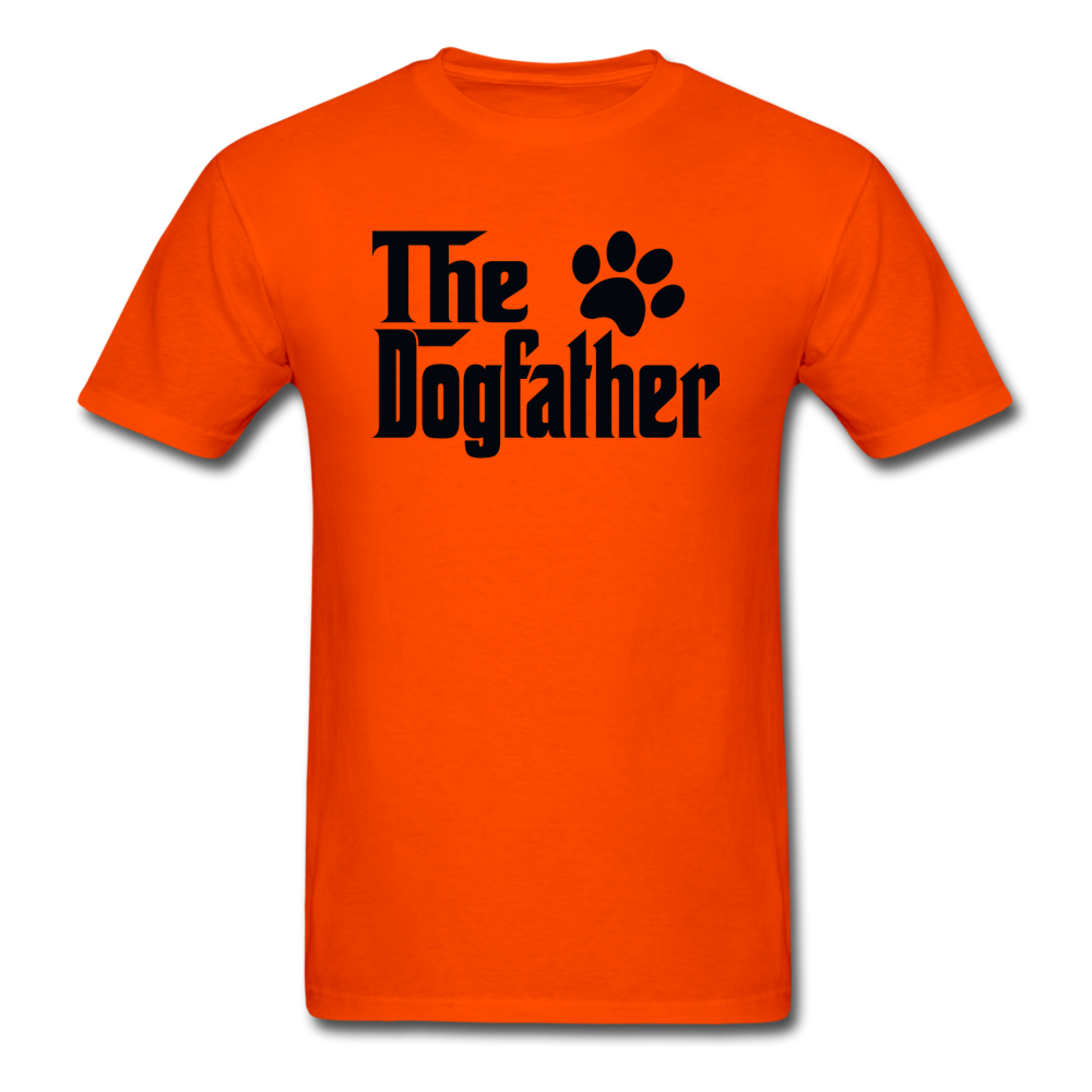 The Dogfather - Black - Unisex Classic T-Shirt - orange