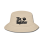 The Dogfather - Black - Bucket Hat - cream