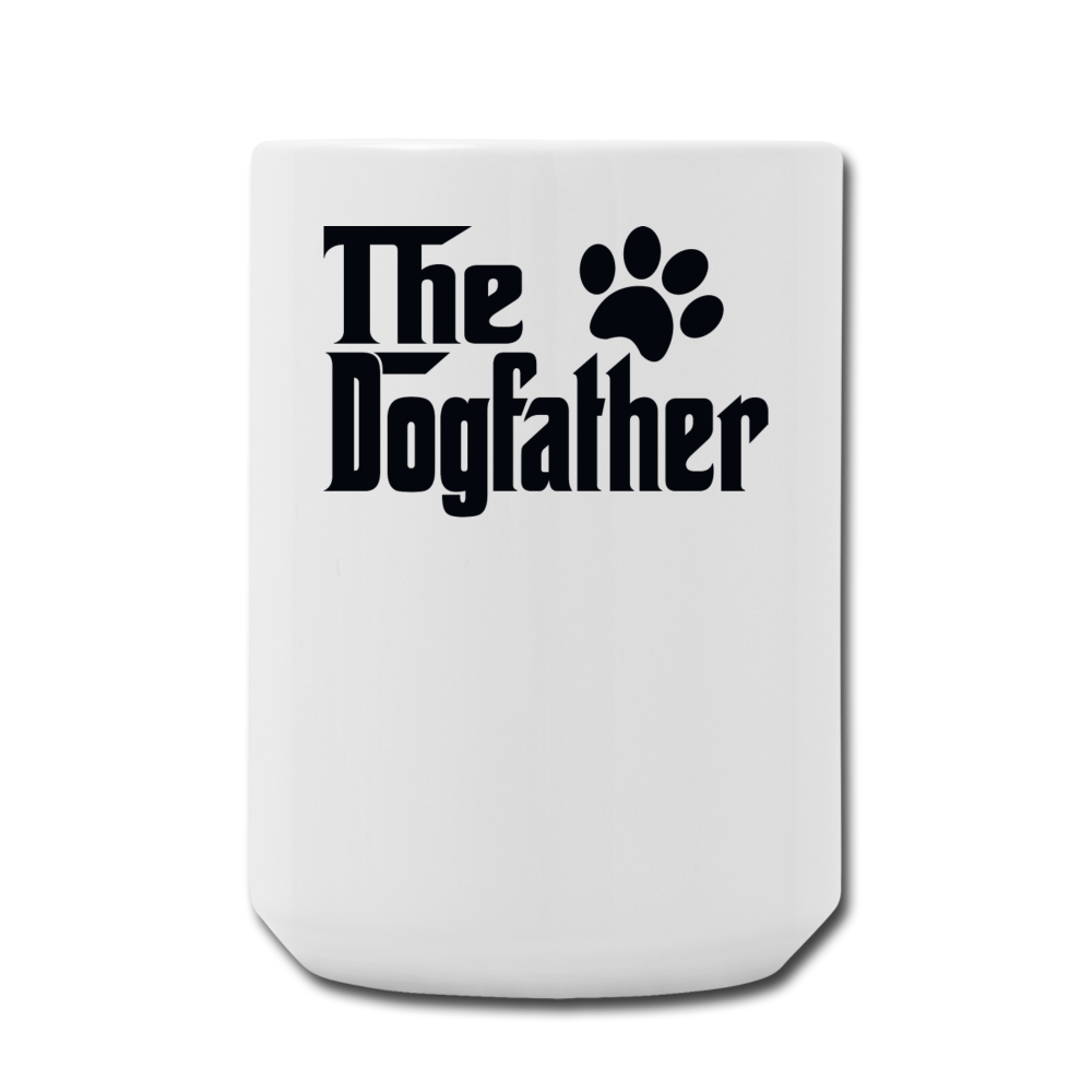 The Dogfather - Black - Coffee/Tea Mug 15 oz - white