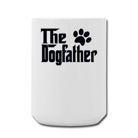 The Dogfather - Black - Coffee/Tea Mug 15 oz - white