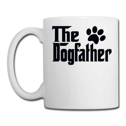 The Dogfather - Black - Coffee/Tea Mug - white