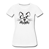 Cat Mom - Black - v2 - Women’s Premium T-Shirt - white