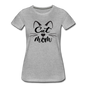 Cat Mom - Black - v2 - Women’s Premium T-Shirt - heather gray