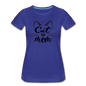 Cat Mom - Black - v2 - Women’s Premium T-Shirt - royal blue