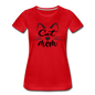 Cat Mom - Black - v2 - Women’s Premium T-Shirt - red