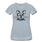 Cat Mom - Black - v2 - Women’s Premium T-Shirt - heather ice blue