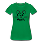 Cat Mom - Black - v2 - Women’s Premium T-Shirt - kelly green