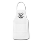 Cat Mom - Black - v2 - Adjustable Apron - white