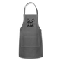 Cat Mom - Black - v2 - Adjustable Apron - charcoal