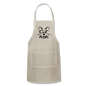 Cat Mom - Black - v2 - Adjustable Apron - natural