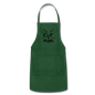 Cat Mom - Black - v2 - Adjustable Apron - forest green