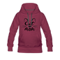 Cat Mom - Black - v2 - Women’s Premium Hoodie - burgundy