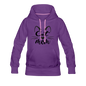 Cat Mom - Black - v2 - Women’s Premium Hoodie - purple