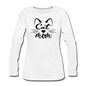 Cat Mom - Black - v2 - Women's Premium Long Sleeve T-Shirt - white