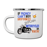 Motorcycles And Beer - Camper Mug - white