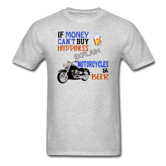 Motorcycles And Beer - Unisex Classic T-Shirt - heather gray