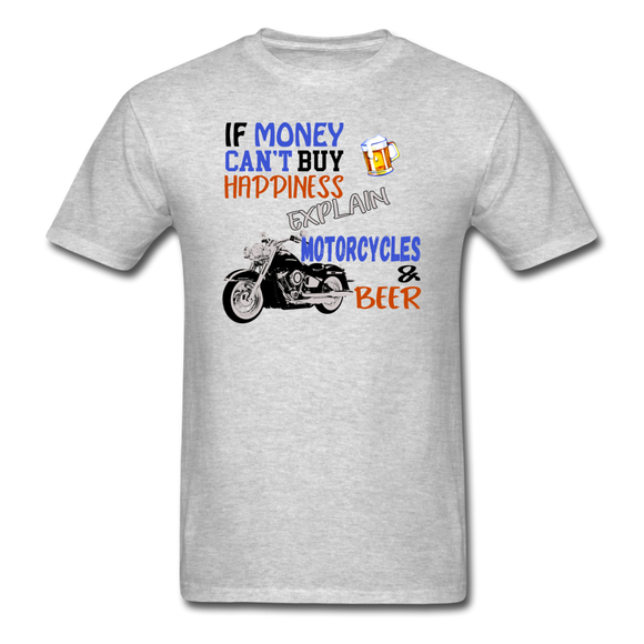 Motorcycles And Beer - Unisex Classic T-Shirt - heather gray