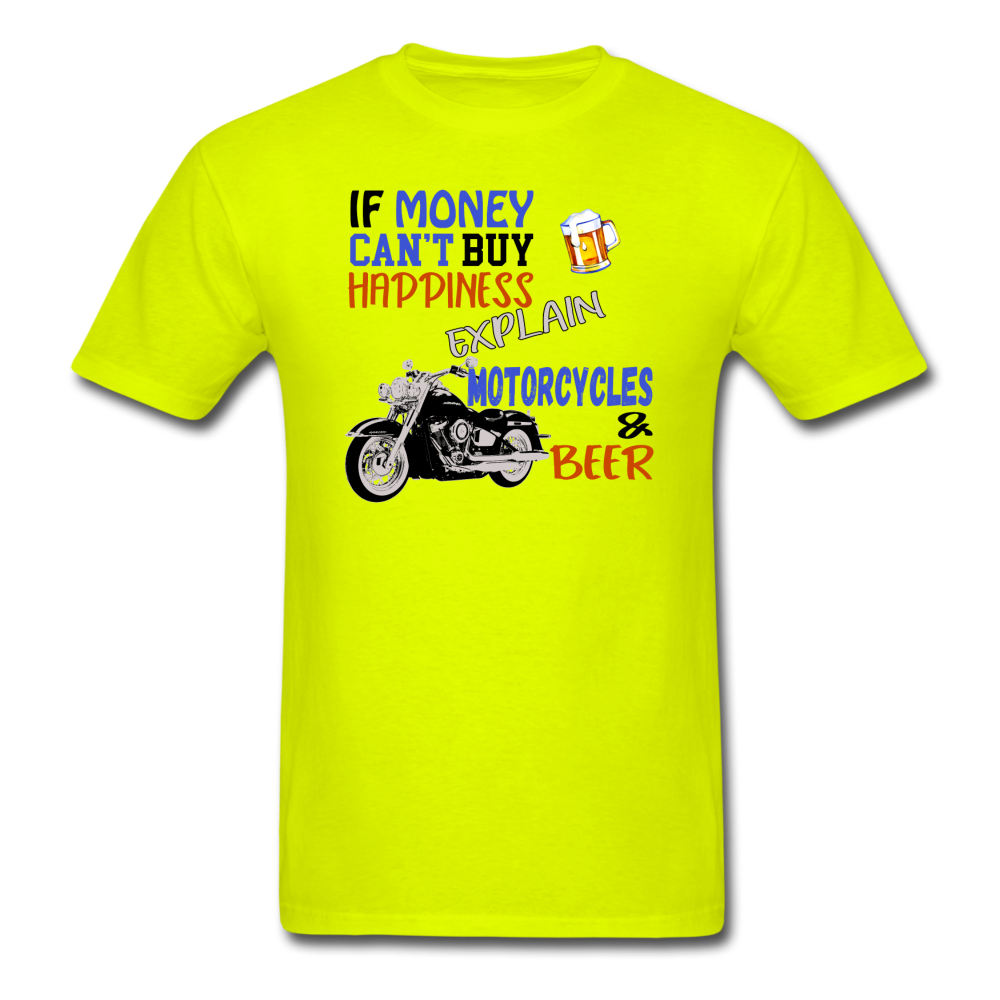 Motorcycles And Beer - Unisex Classic T-Shirt - safety green