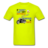 Motorcycles And Beer - Unisex Classic T-Shirt - safety green