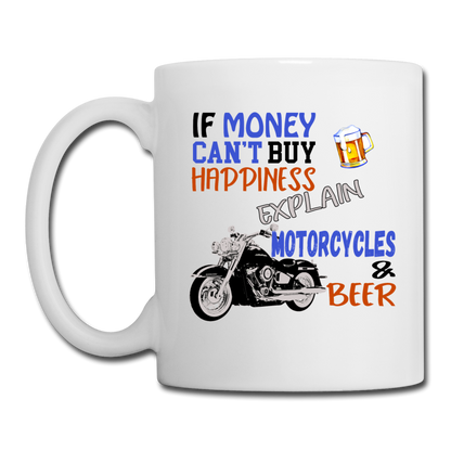 Motorcycles And Beer - Coffee/Tea Mug - white