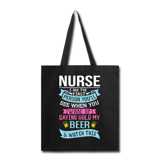 Nurse - Hold My Beer - Tote Bag - black