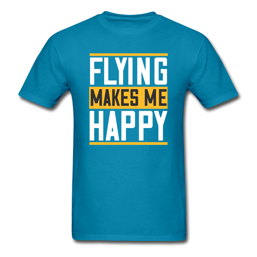 Flying Makes Me Happy - Unisex Classic T-Shirt - turquoise