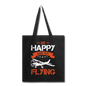 Be Happy And Go Flying - Tote Bag - black