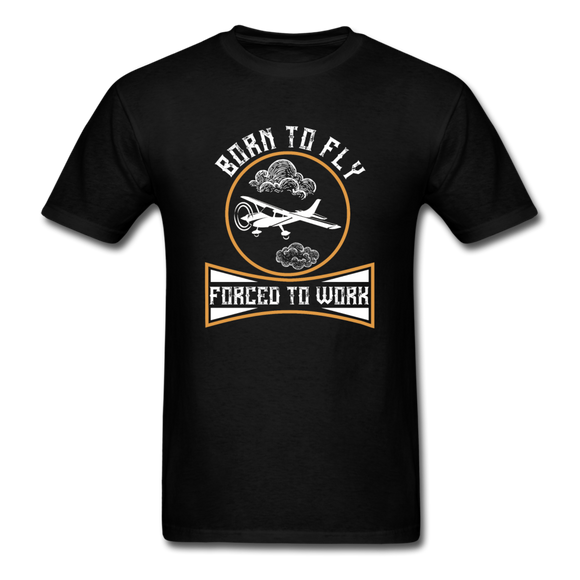Born To Fly - Forced To Work - Unisex Classic T-Shirt - black