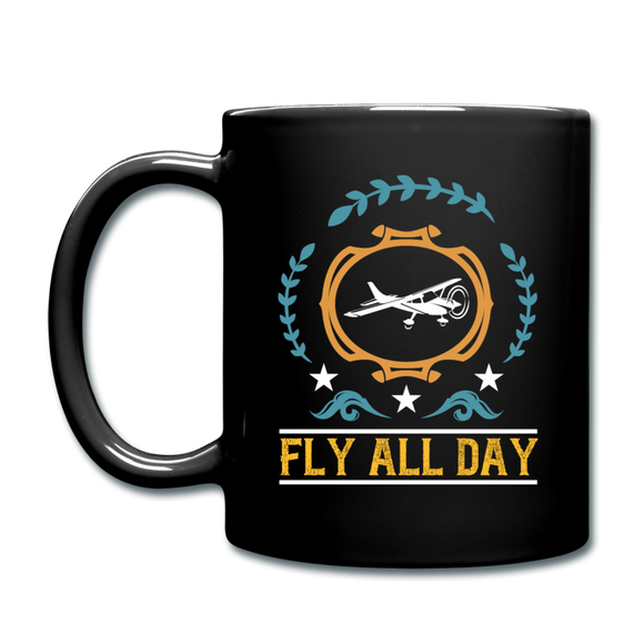 Fly All Day - v1 - Full Color Mug - black