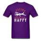 Flying Makes Me Happy - Unisex Classic T-Shirt - purple