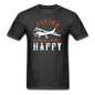 Flying Makes Me Happy - Unisex Classic T-Shirt - heather black