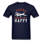 Flying Makes Me Happy - Unisex Classic T-Shirt - navy