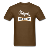 Fly All Day - v2 - Unisex Classic T-Shirt - brown