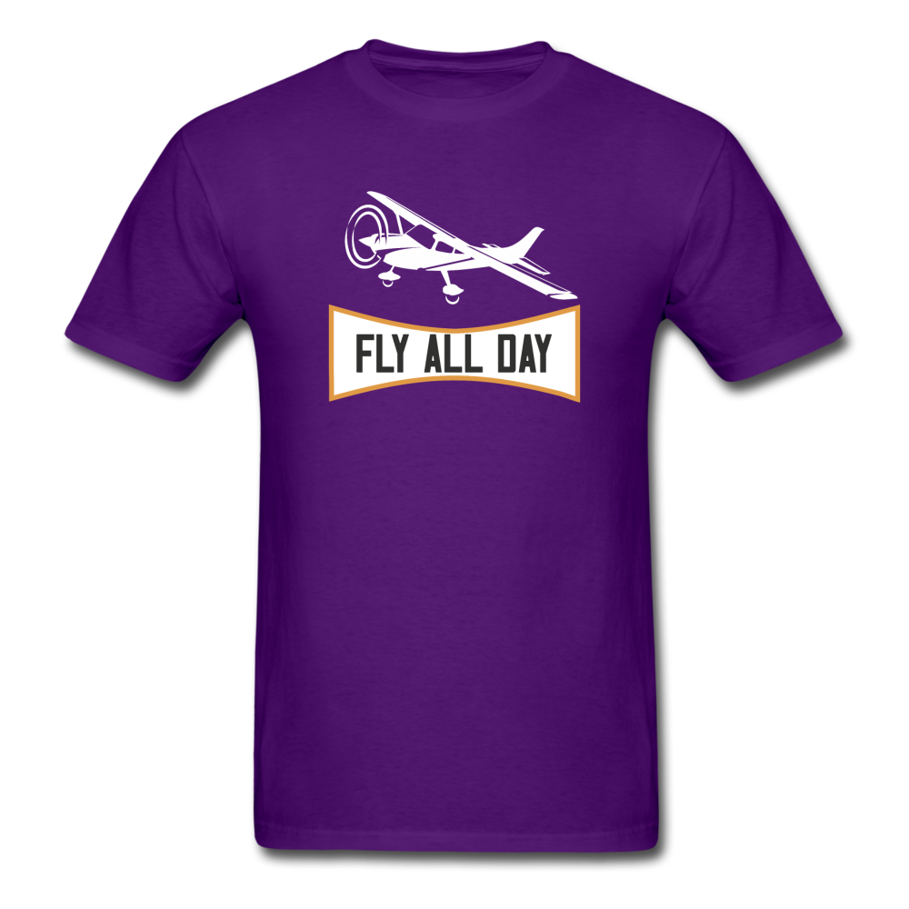 Fly All Day - v2 - Unisex Classic T-Shirt - purple