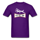 Fly All Day - v2 - Unisex Classic T-Shirt - purple