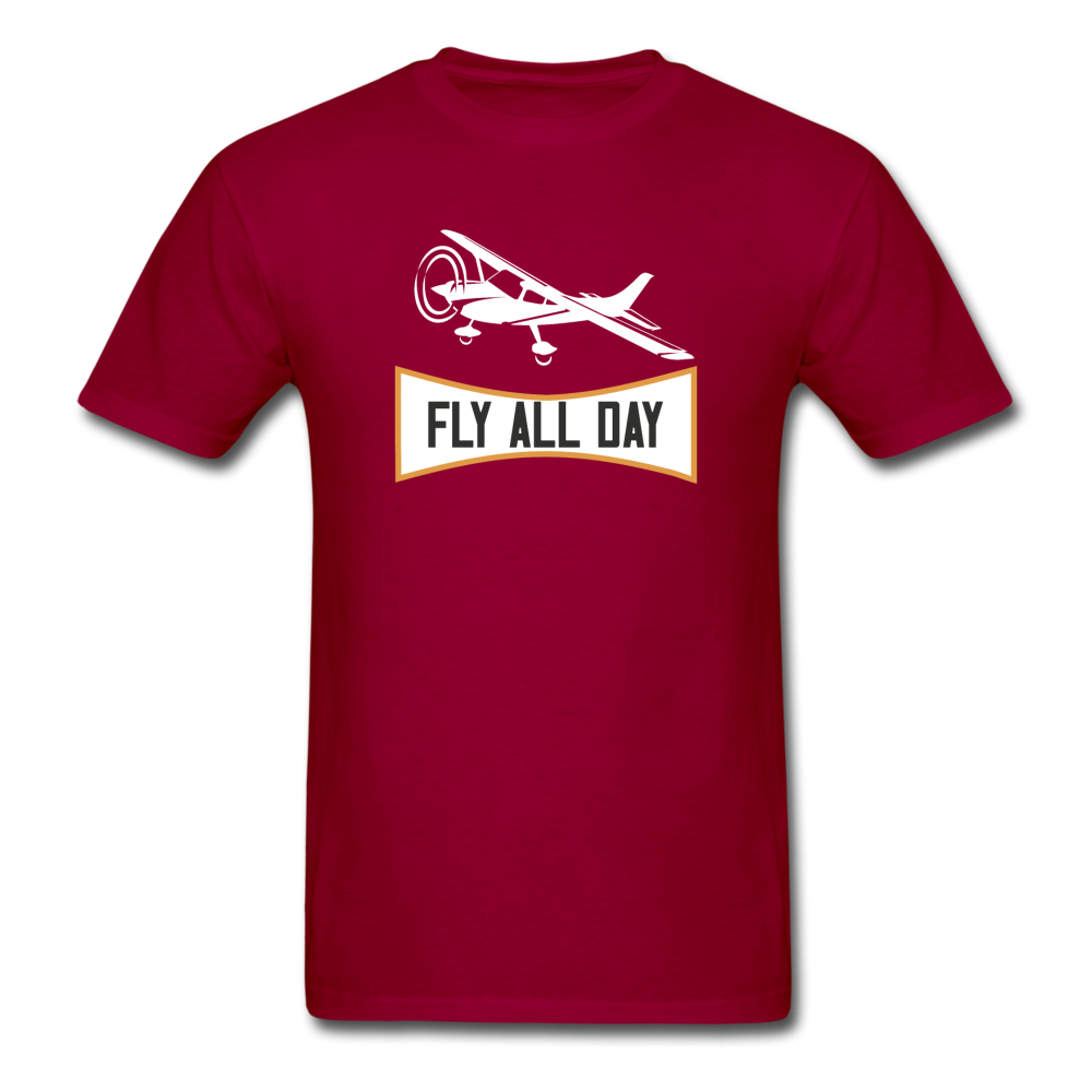 Fly All Day - v2 - Unisex Classic T-Shirt - dark red