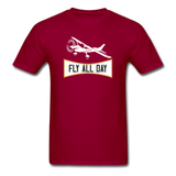 Fly All Day - v2 - Unisex Classic T-Shirt - dark red
