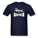 Fly All Day - v2 - Unisex Classic T-Shirt - navy