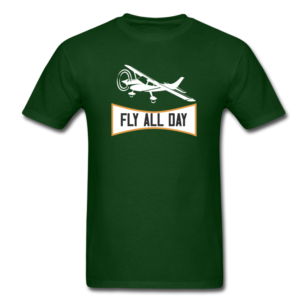 Fly All Day - v2 - Unisex Classic T-Shirt - forest green