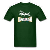 Fly All Day - v2 - Unisex Classic T-Shirt - forest green