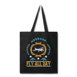 Fly All Day - v1 - Tote Bag - black