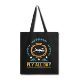 Fly All Day - v1 - Tote Bag - black