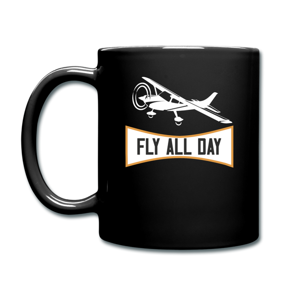 Fly All Day - v2 - Full Color Mug - black