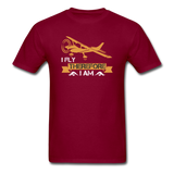 I Fly THerefore I Am - Unisex Classic T-Shirt - burgundy
