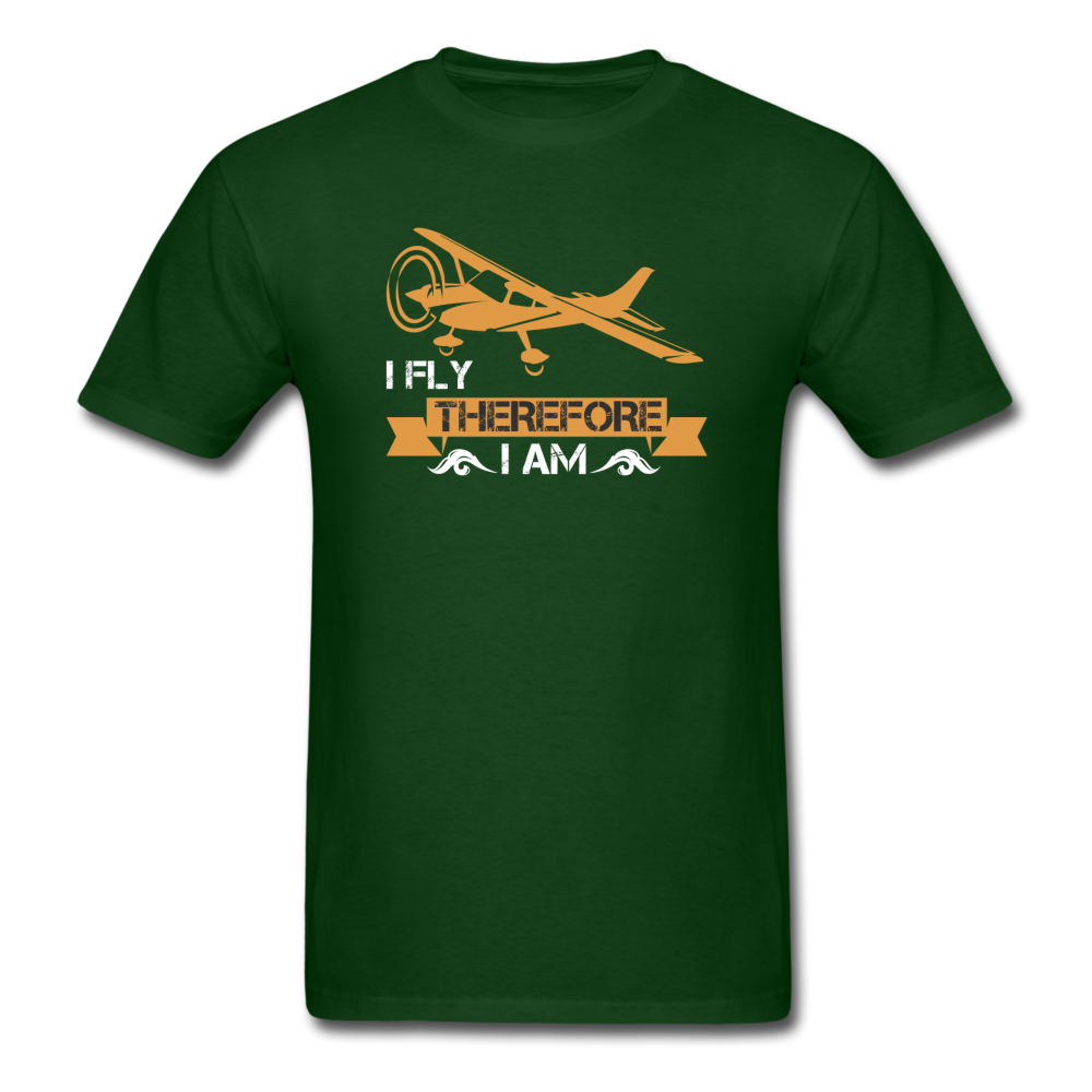 I Fly THerefore I Am - Unisex Classic T-Shirt - forest green