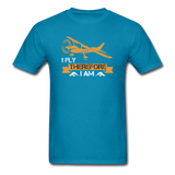 I Fly THerefore I Am - Unisex Classic T-Shirt - turquoise