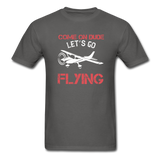 Come On Dude - Flying - Unisex Classic T-Shirt - charcoal