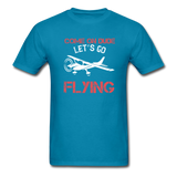 Come On Dude - Flying - Unisex Classic T-Shirt - turquoise