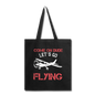 Come On Dude - Flying - Tote Bag - black