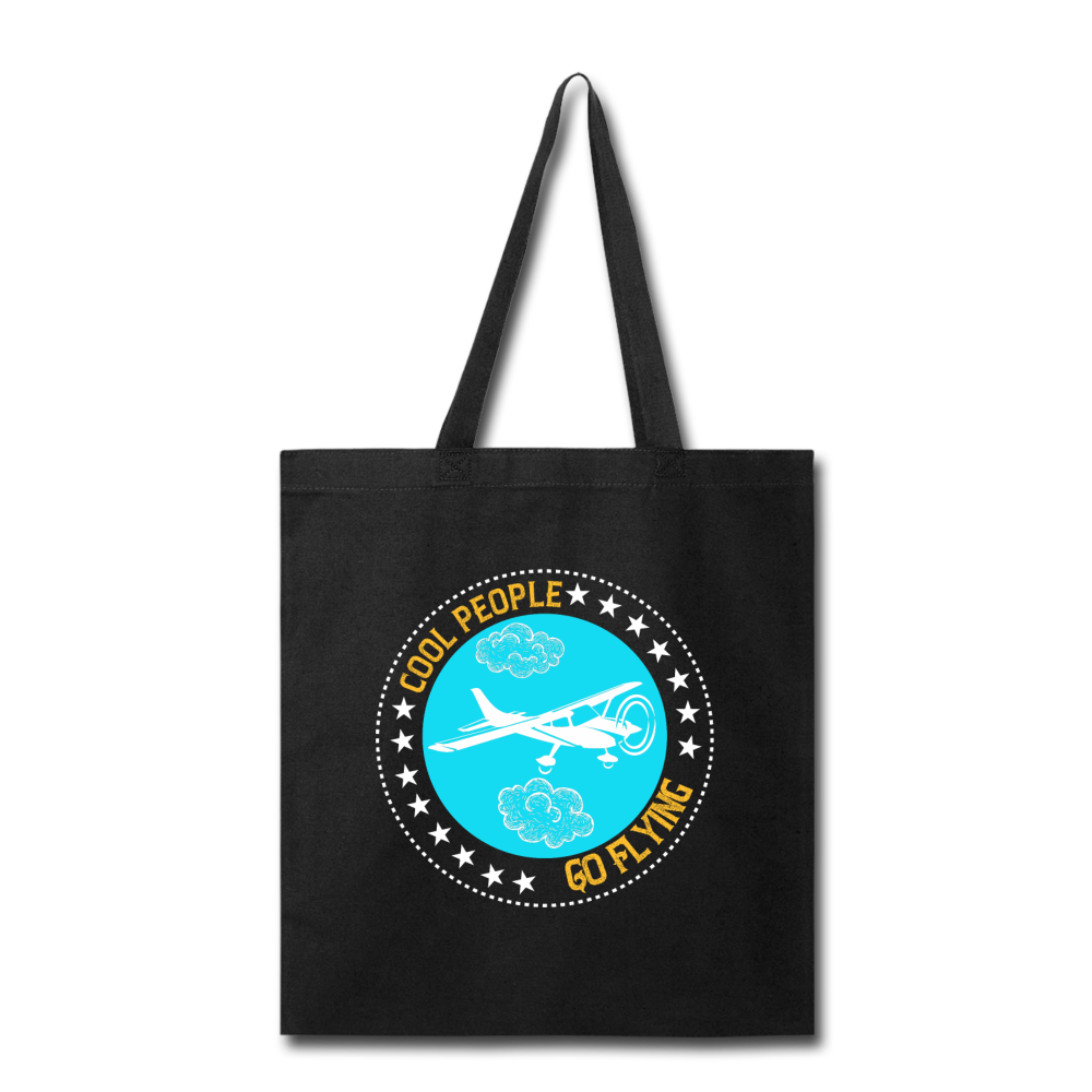 Cool People Go Flying - Tote Bag - black